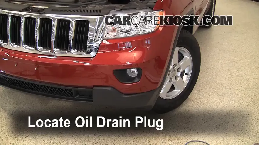 2011 Jeep Grand Cherokee Laredo 3.6L V6 Huile Changer l'huile et le filtre à huile